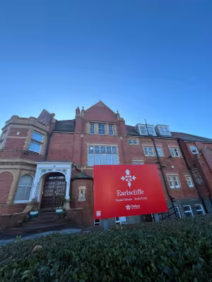 The entrance to Earlscliffe Senior School, Sixth Form