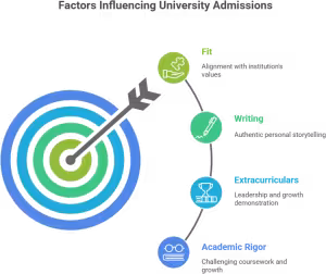 Factors Influencing University Admissions: Fit, Writing, Extracurriculars, Academic Rigor